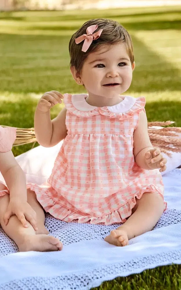 Vestido corto con braguita Cuadritos
