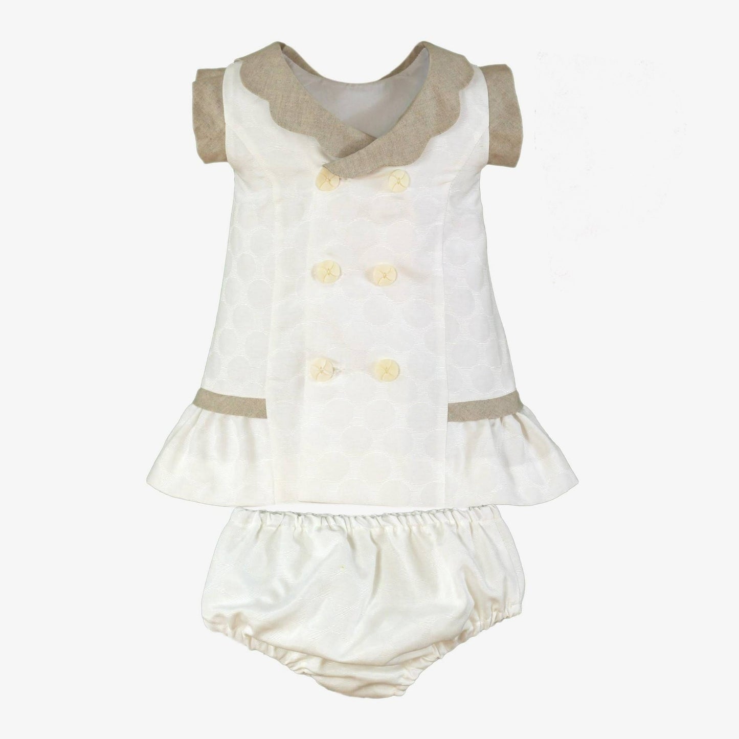 Vestido con braguita Marfil