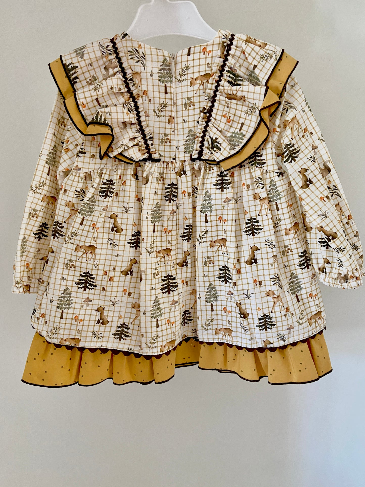 Vestido estampado Bosque niña