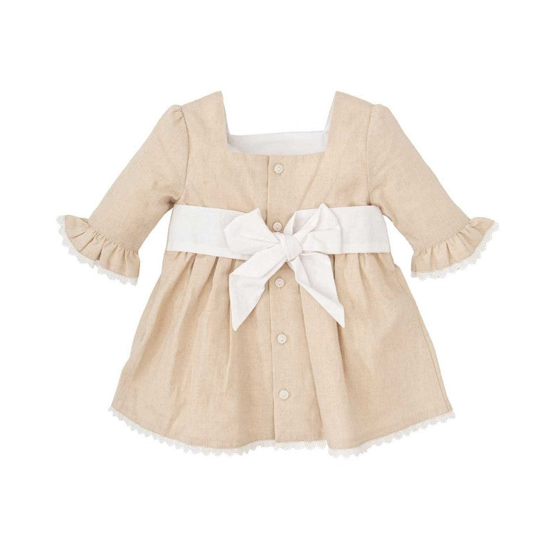 Vestido lino lazo